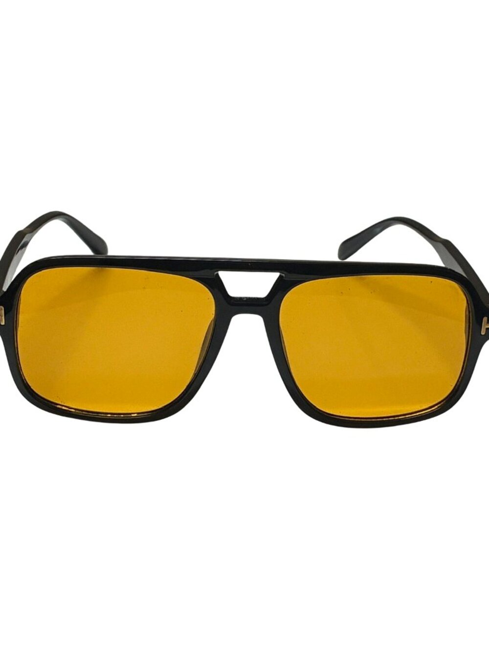 Tom Ford Dimitry Aviator Sunglasses | Havana Brown & Gold T-Logo | Amber Lenses